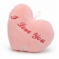 Coussin Lumineux Cœur I Love You - Rose