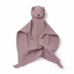 Doudou Lion en Mousseline Double Gaze - Fond blanc frontal