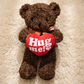 Gros Ours en Peluche Cœur Hug Me - Detail matière