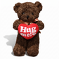 Gros Ours en Peluche Cœur Hug Me - fond blanc Frontal