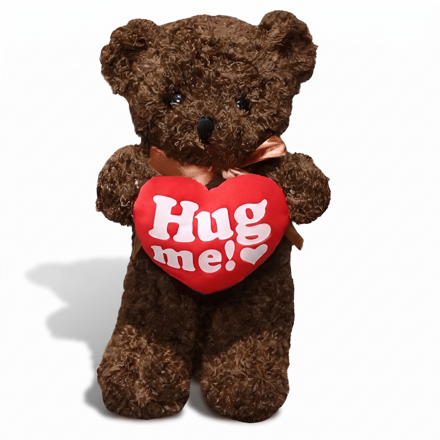 Gros Ours en Peluche Cœur Hug Me - fond blanc Frontal