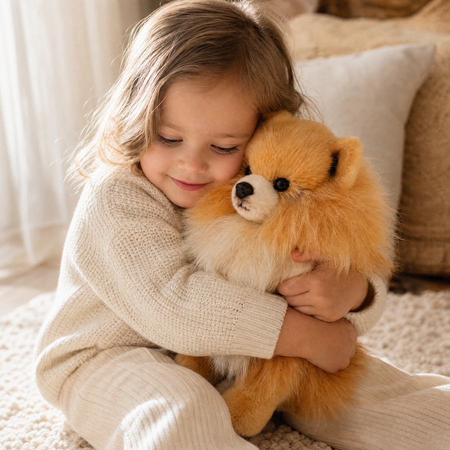 Hund Kuscheltier flauschig realistisch - Utilisation cosy intérieur