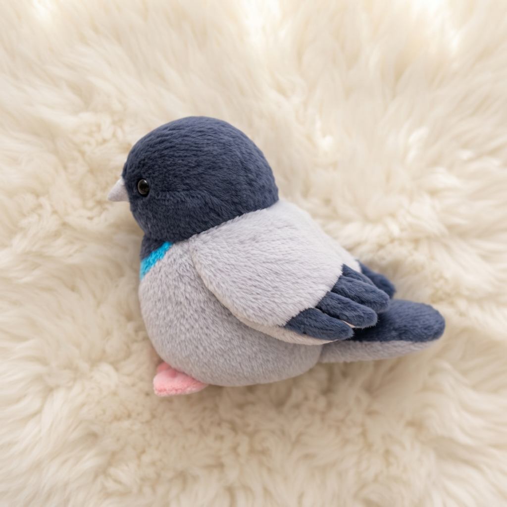 Kleines Tauben Kuscheltier mit Soundfunktion - Détail matière