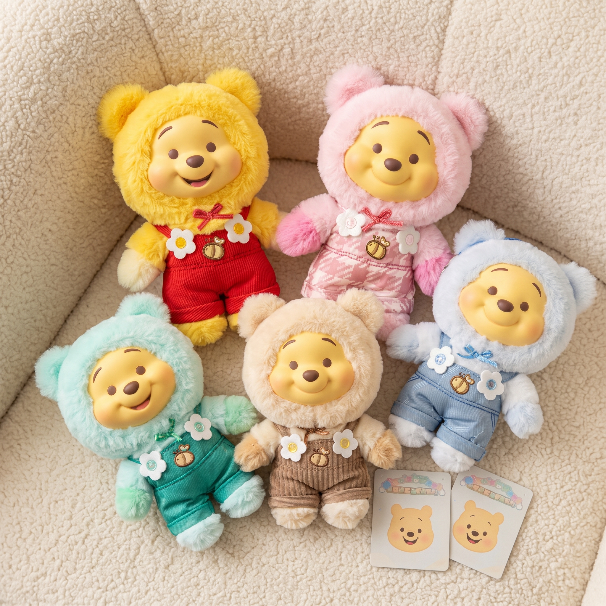 Labubu Peluche Winnie Boîte Mystère 16 cm - Détail matière
