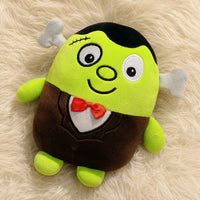 Les peluches rondes d'halloween : Frankenstein - Détail matière