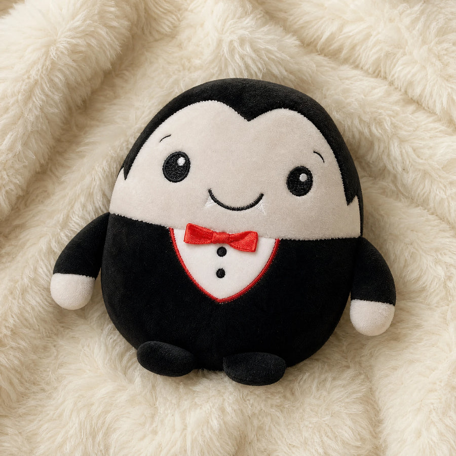 Les peluches rondes d'halloween : Le gentil vampire - Détail matière