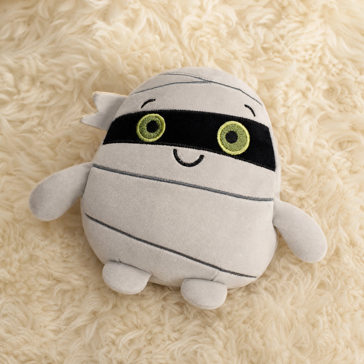 Les peluches rondes d'halloween : Momie - Détail matière