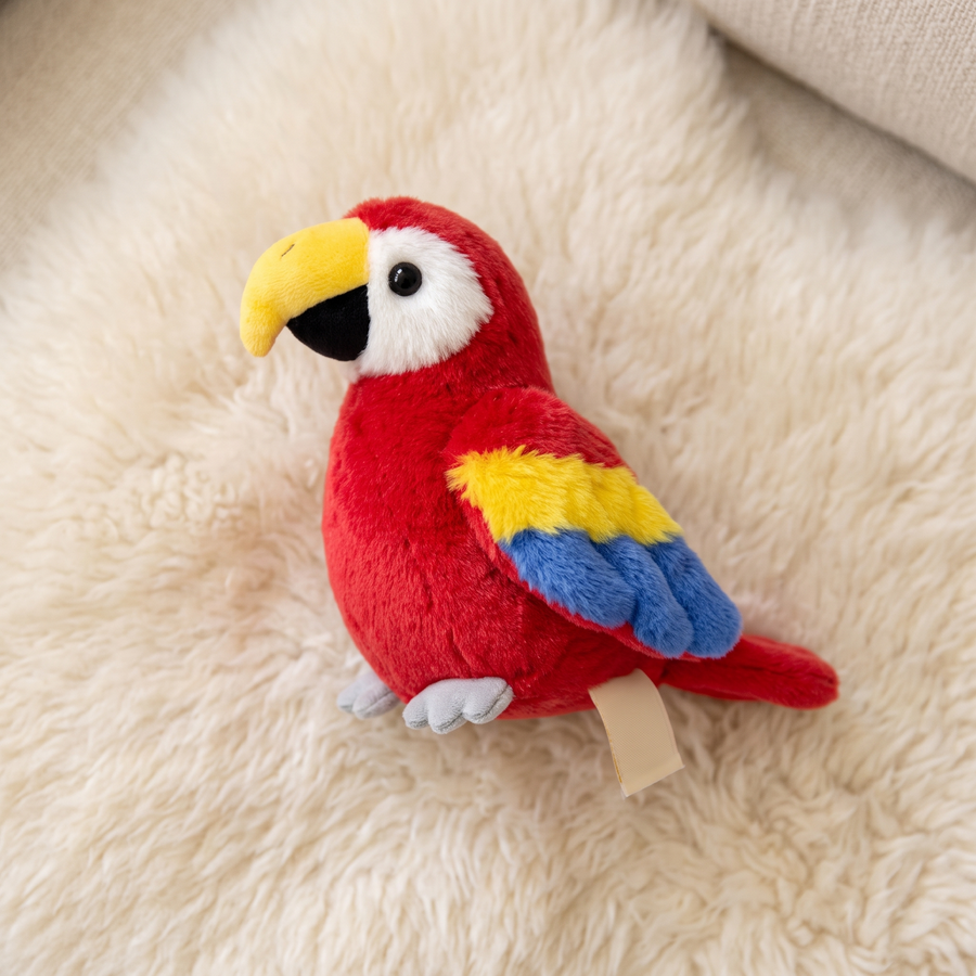 Magnetischer Papagei Schulter-Kuscheltier - Détail matière