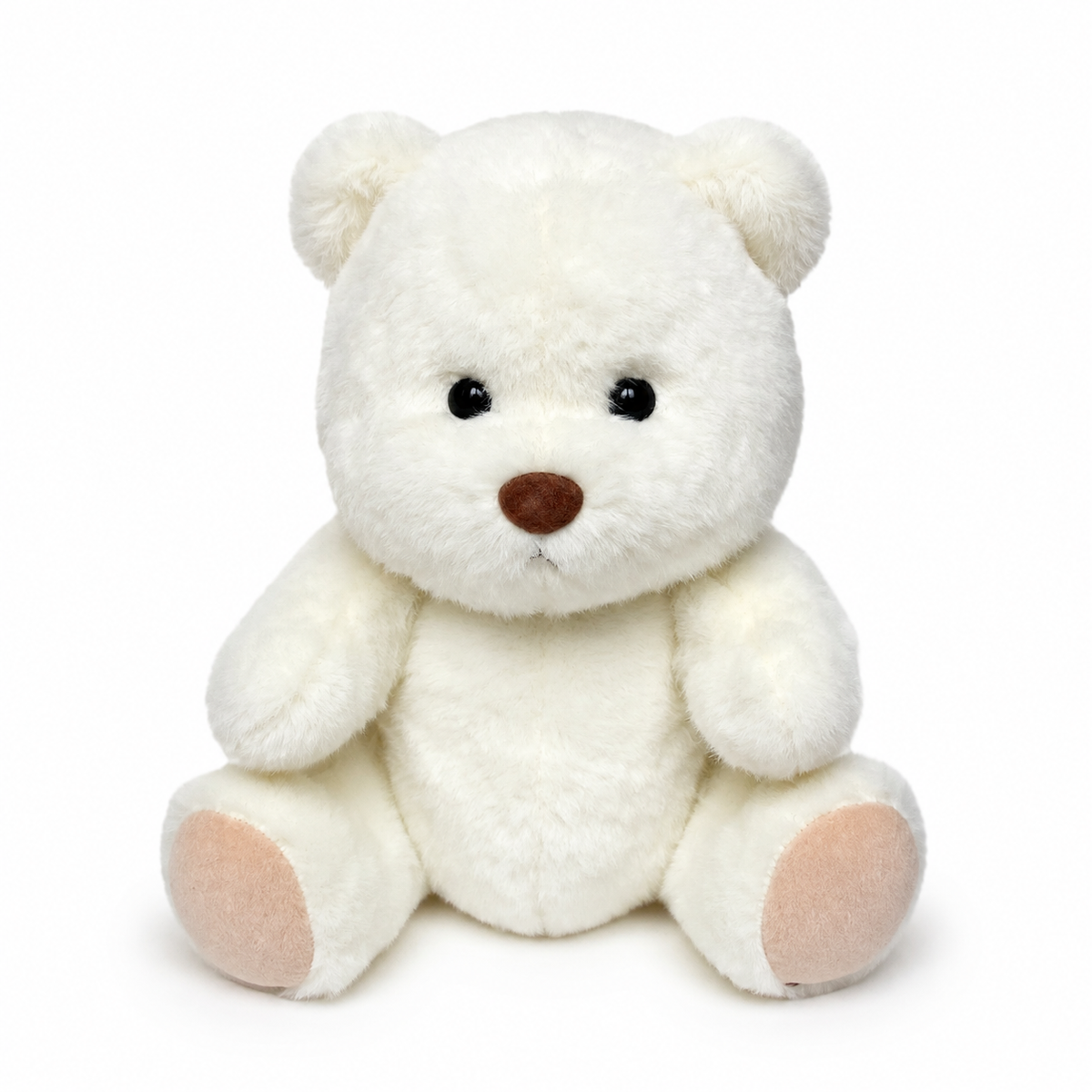 Ours en Peluche Articulé Fait Main 30cm - Ours blanc