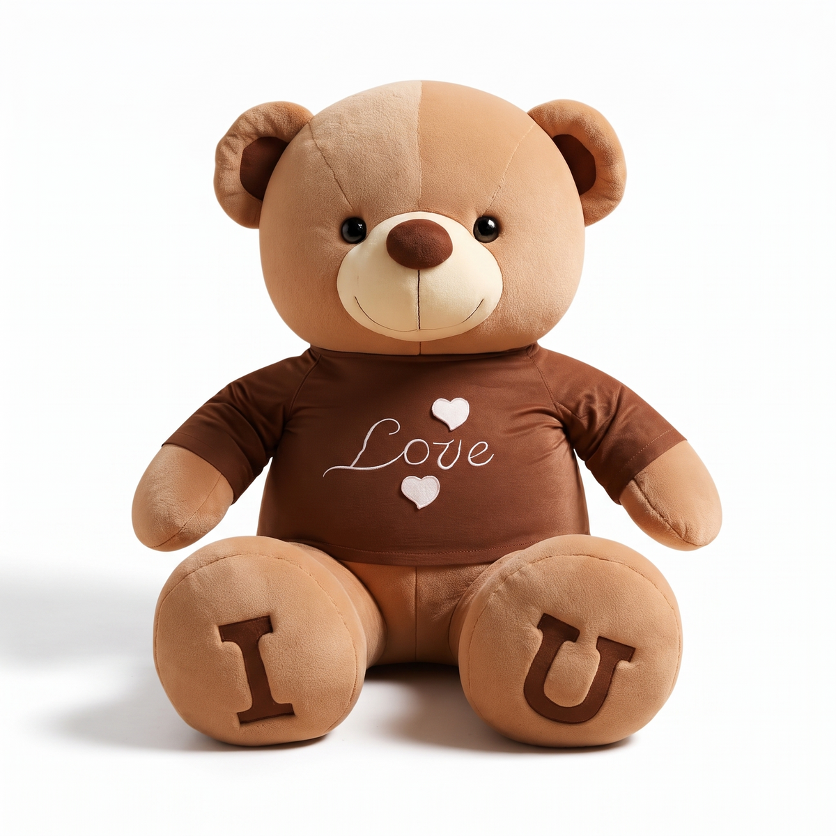 Ours en Peluche Géant T-shirt Love - fond blanc Frontal