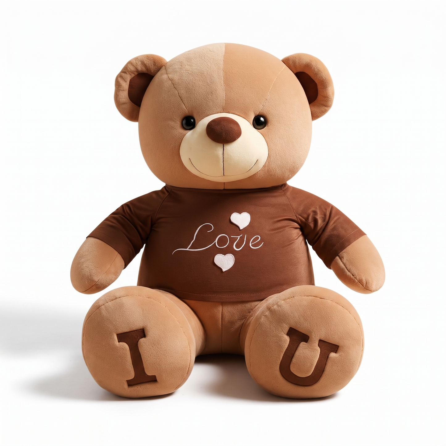 Ours en Peluche Géant T-shirt Love - fond blanc Frontal