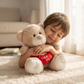 Ours Peluche Cœur I Love You - Beige 33cm - Utilisation cosy intérieur