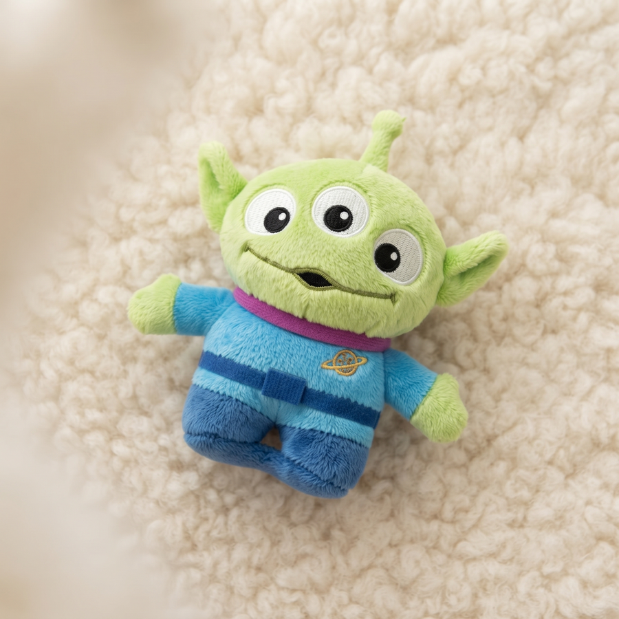 Peluche Aimantée Épaule Alien Toy Story - Détail matière