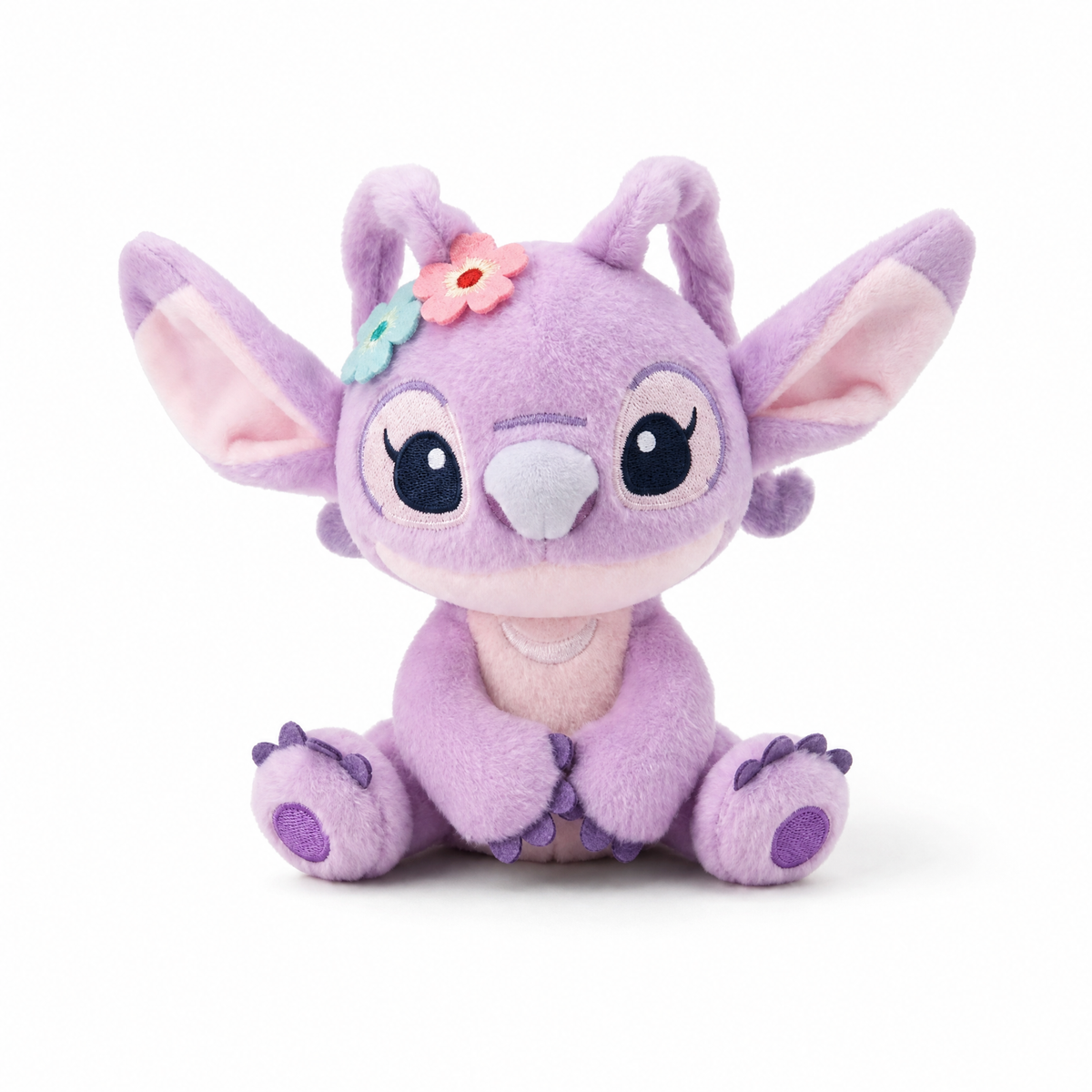 Peluche Aimantée Épaule Angel Lilo et Stitch - Fond blanc frontal