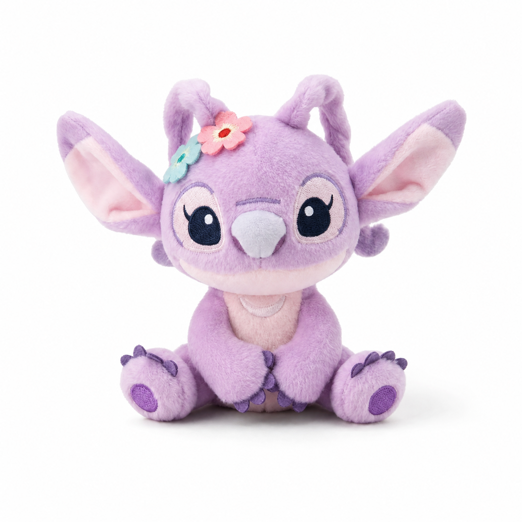 Peluche Aimantée Épaule Angel Lilo et Stitch - Fond blanc frontal