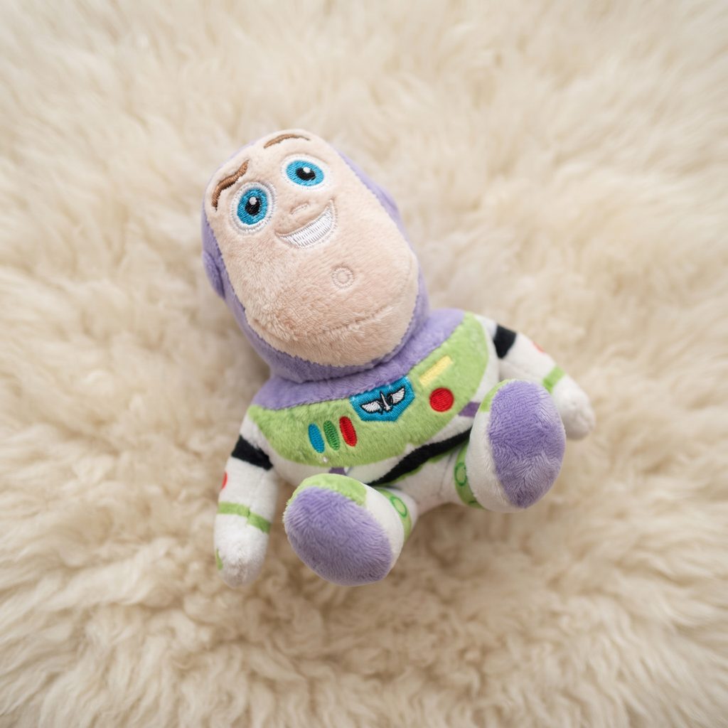 Peluche Aimantée Épaule Buzz l'Éclair Toy Story - Détail matière