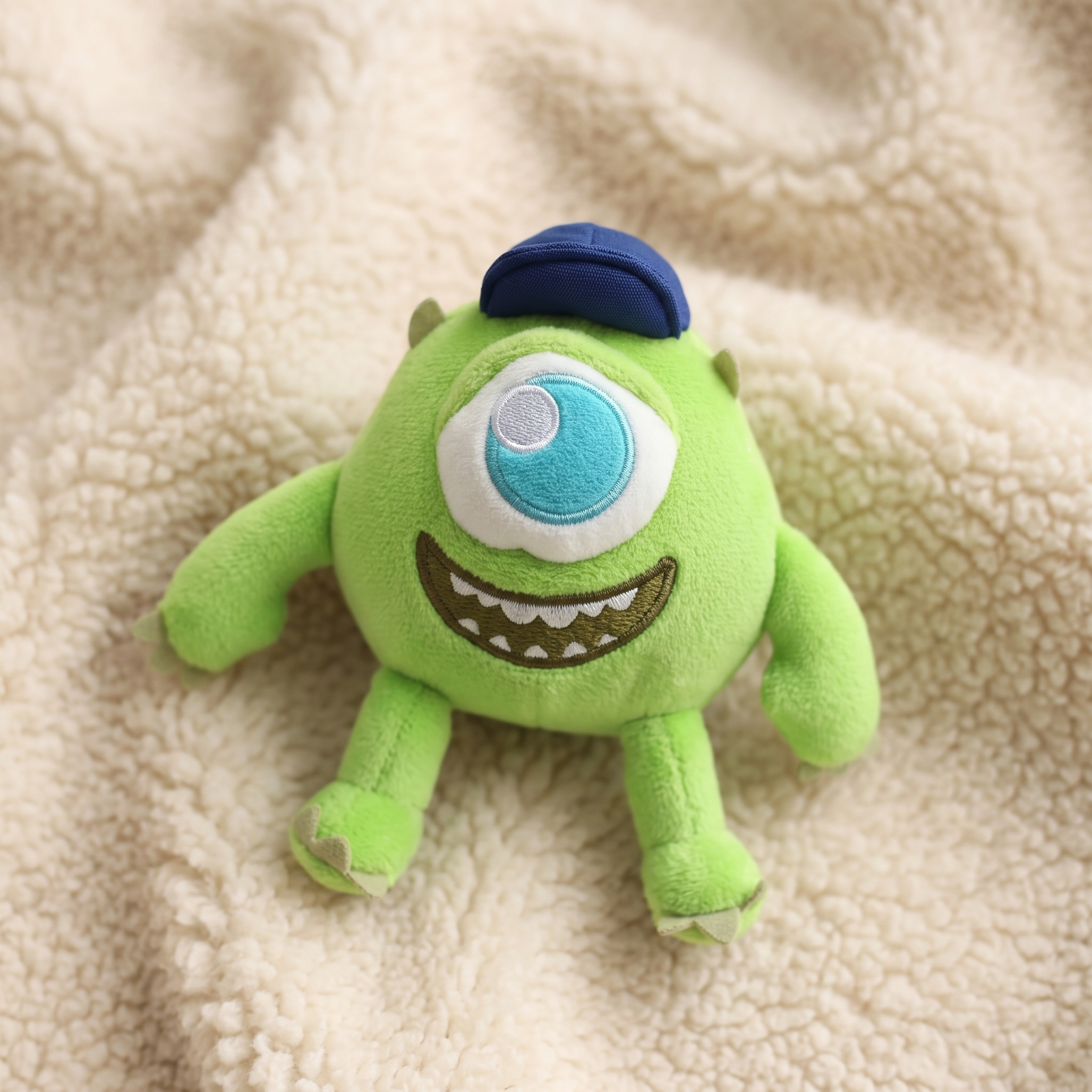 Peluche Aimantée Épaule Mike Wazowski - Détail matière