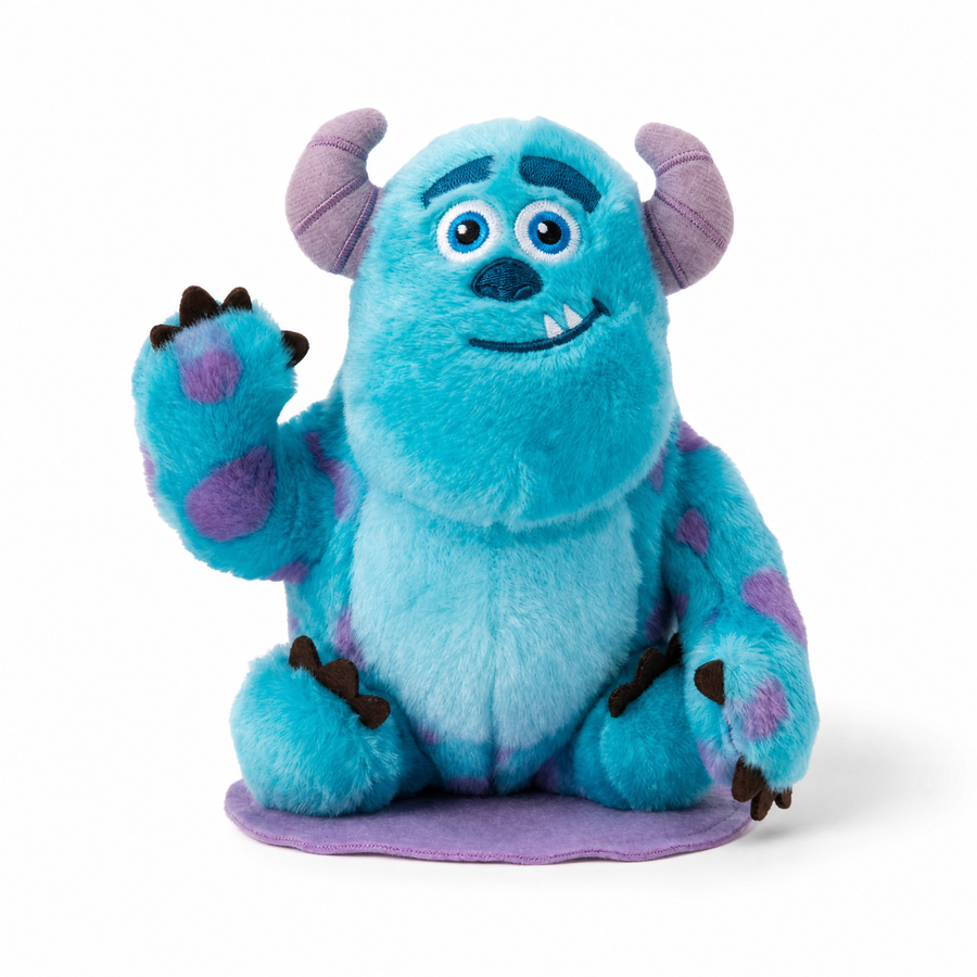 Peluche Aimantée Épaule Sully Monstres & Cie - Fond blanc frontal