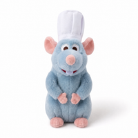 Peluche Aimantée Rémy Ratatouille - Fond blanc frontal