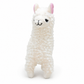 Peluche Alpaga à Poils Longs Bouclés - Blanc