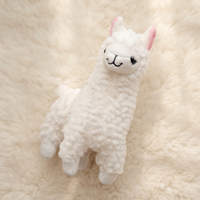 Peluche Alpaga à Poils Longs Bouclés - Détail matière