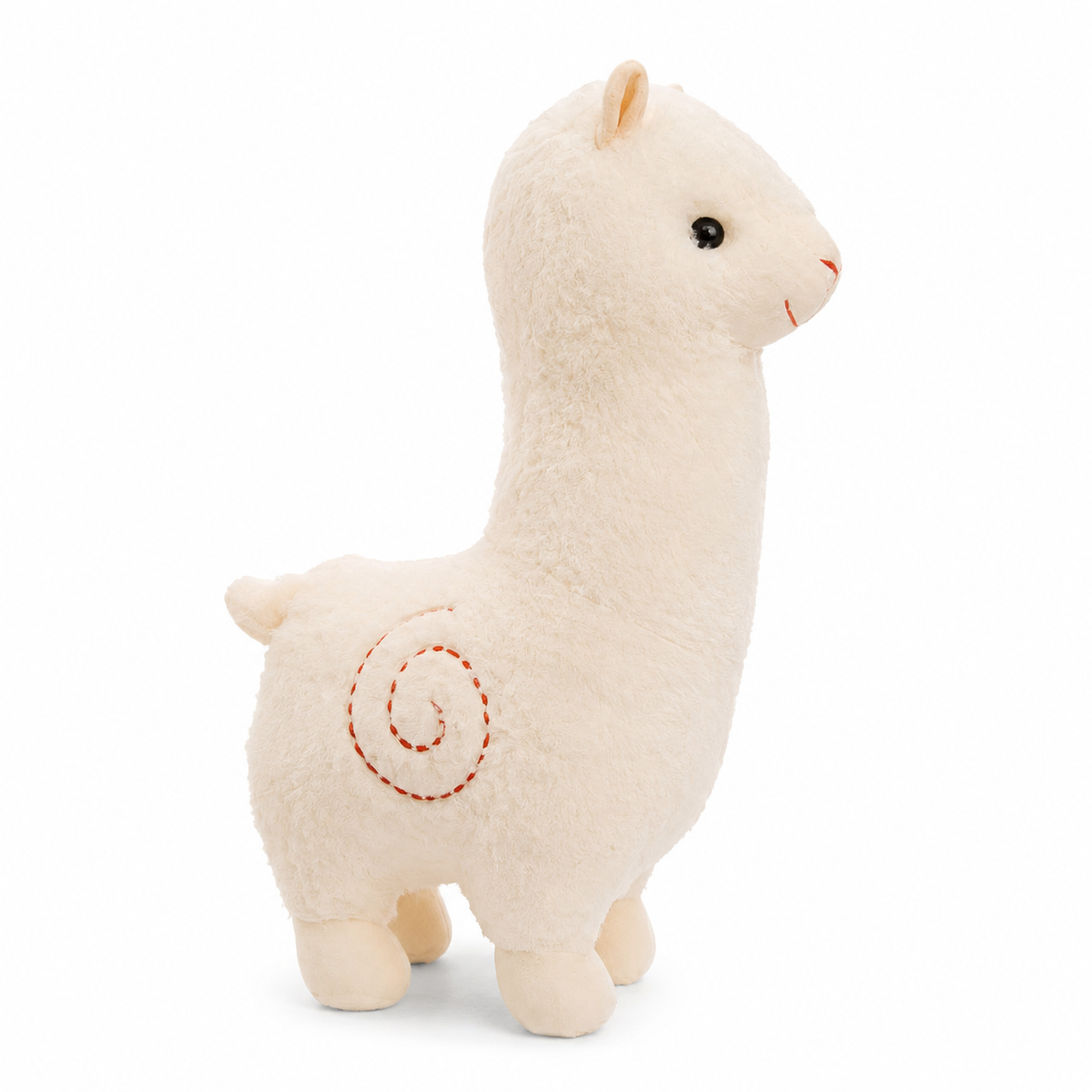 Peluche Alpaga Rouge 28cm Câline - Blanc