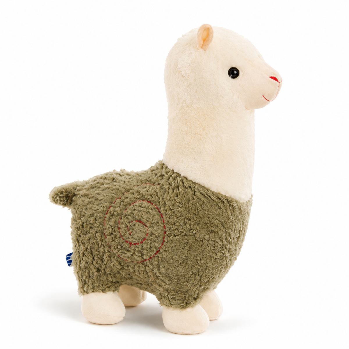 Peluche Alpaga Rouge 28cm Câline - Vert