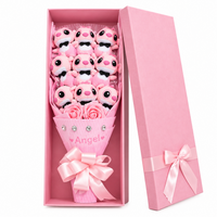 Peluche Angel Bouquet Romantique 9 Pièces - fond blanc Frontal