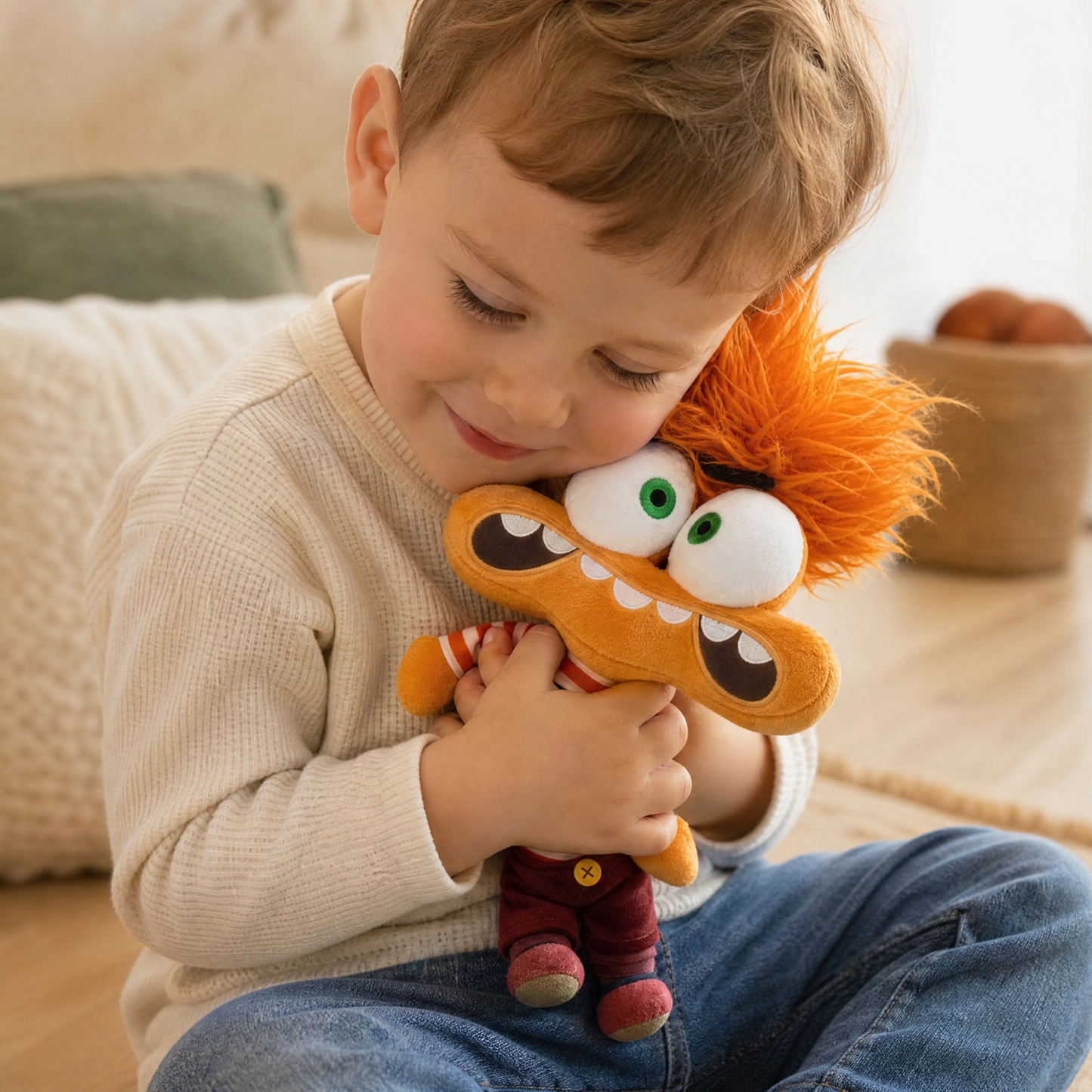Peluche Anxiété Vice Versa 2 - Utilisation cosy intérieur