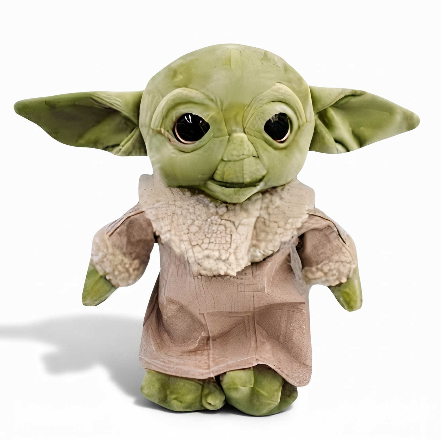 Peluche Baby Yoda avec Manteau - Fond blanc frontal
