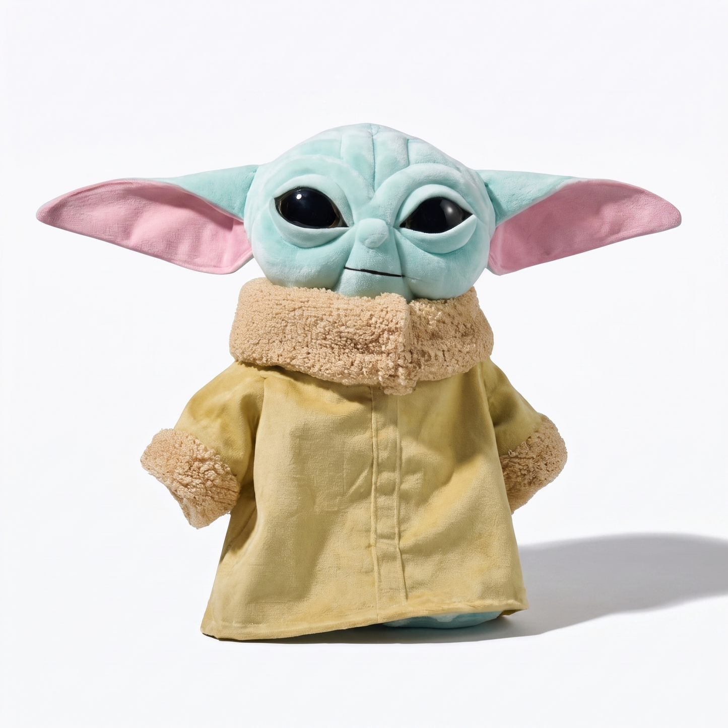 Peluche Baby Yoda Bleu 34cm - Fond blanc frontal