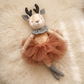 Peluche Biche en Tutu Orange - Détail matière