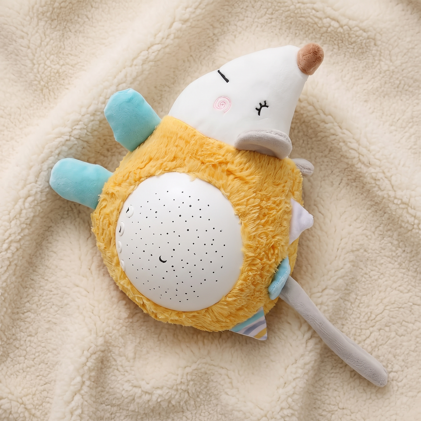 Peluche Bruit Blanc Hérisson Musicale - Détail matière