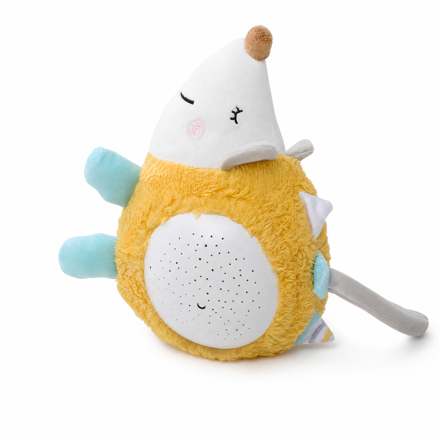 Peluche Bruit Blanc Hérisson Musicale - Fond blanc frontal