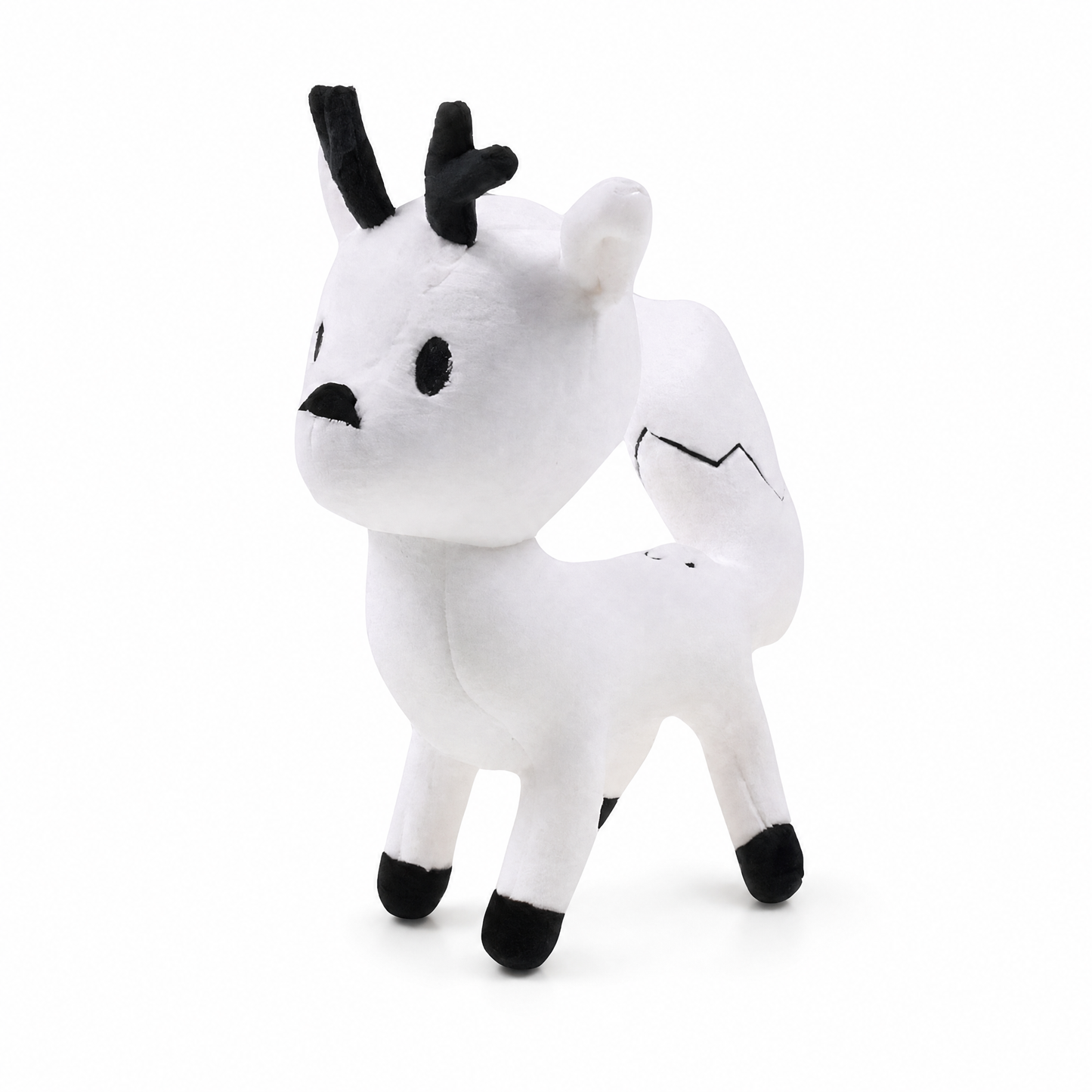 Peluche Cerf Blanc Hilda 21cm - Fond blanc frontal