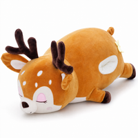 Peluche Cerf Oreiller Géant - Fond blanc frontal