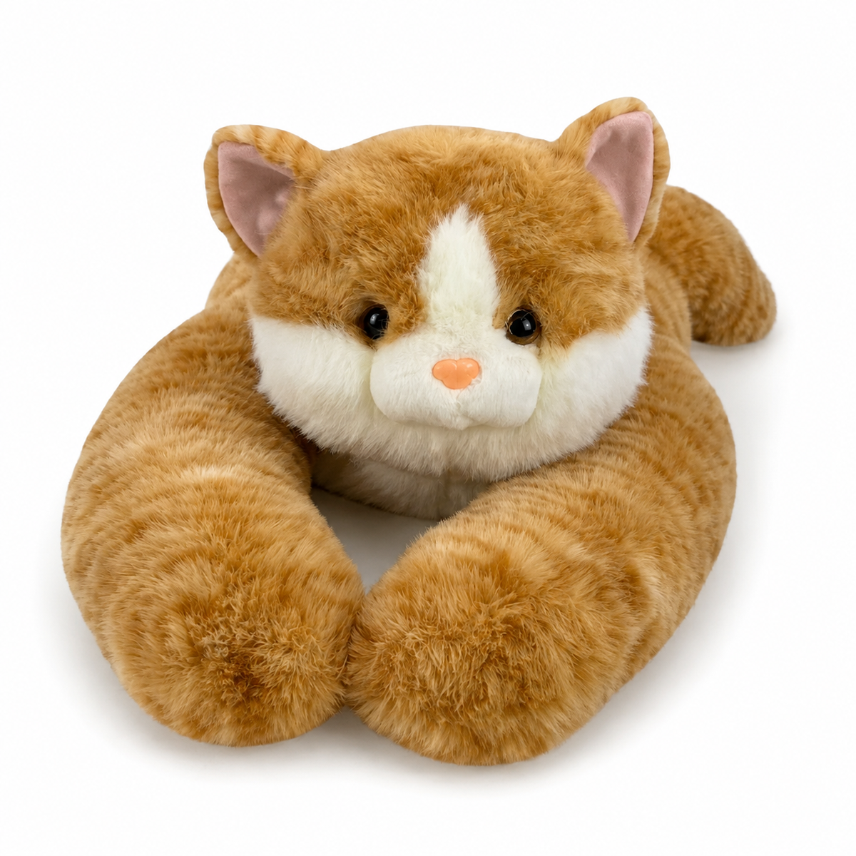 Peluche Chat Lestée Réconfortante Roux ou Gris - Beige