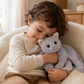 Peluche Chat Réaliste Grise 30cm - Utilisation cosy intérieur