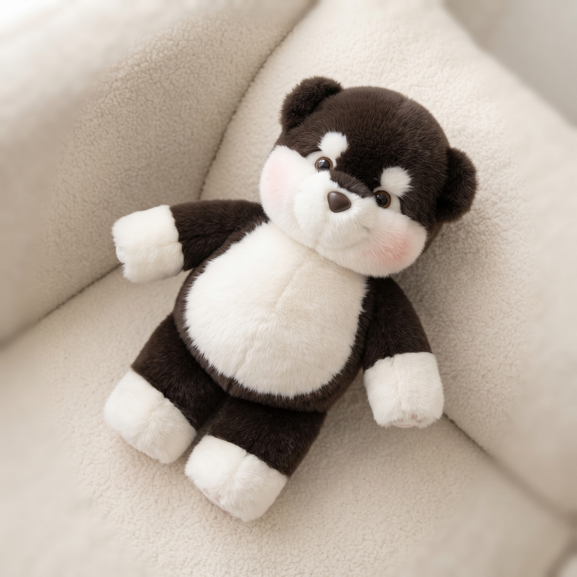 Peluche Chien qui Court Interactif - Détail matière