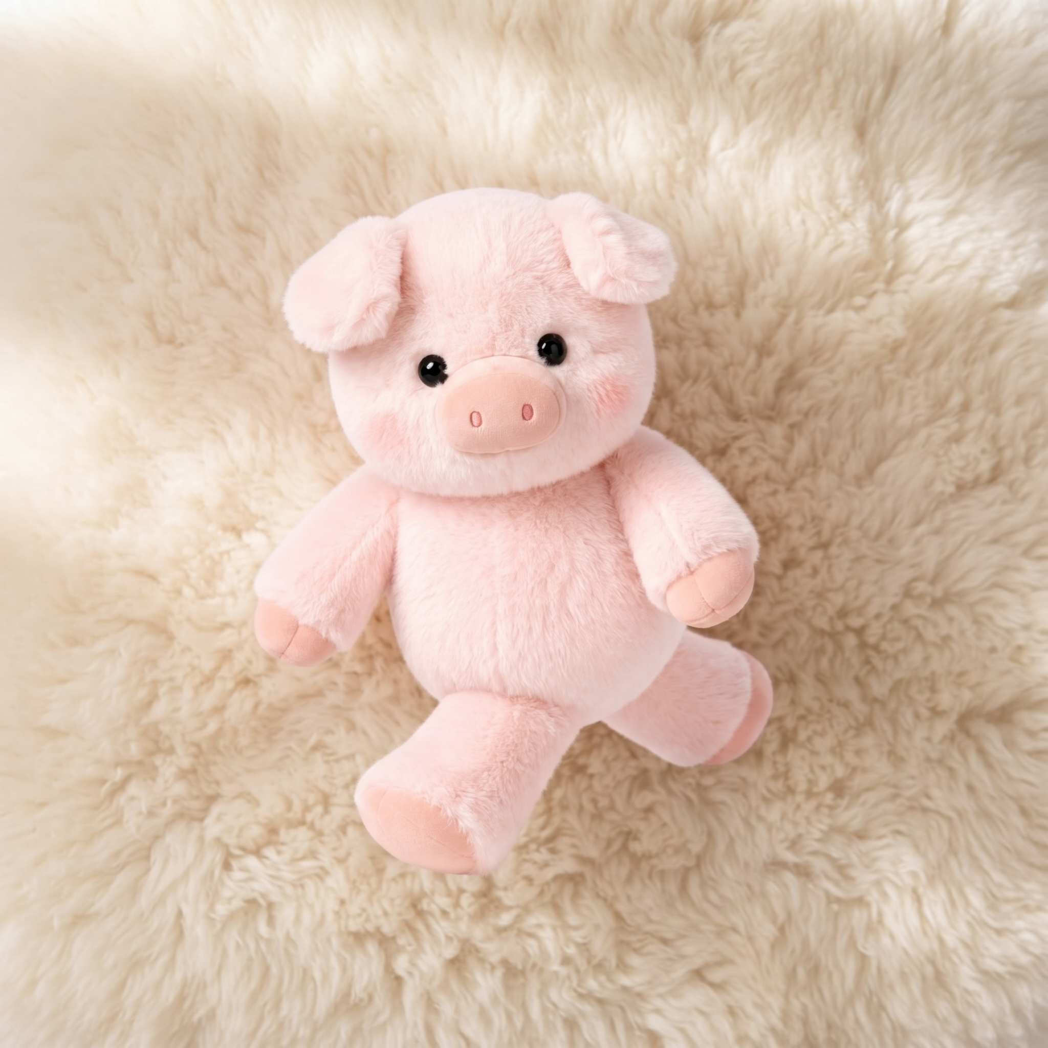 Peluche Cochon qui Court Interactive - Détail matière