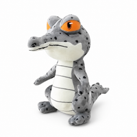 Peluche Crocodile à Gros Yeux Expressifs - 25cm