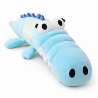 Peluche Crocodile Articulée Colorée 65 cm - Bleu