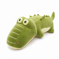 Peluche Crocodile Géante en Coton Doux - Fond blanc frontal