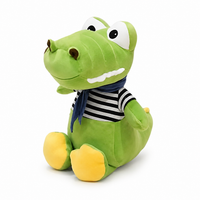 Peluche Crocodile Marinière Bébé - 30cm · 40cm · 55cm · 70cm