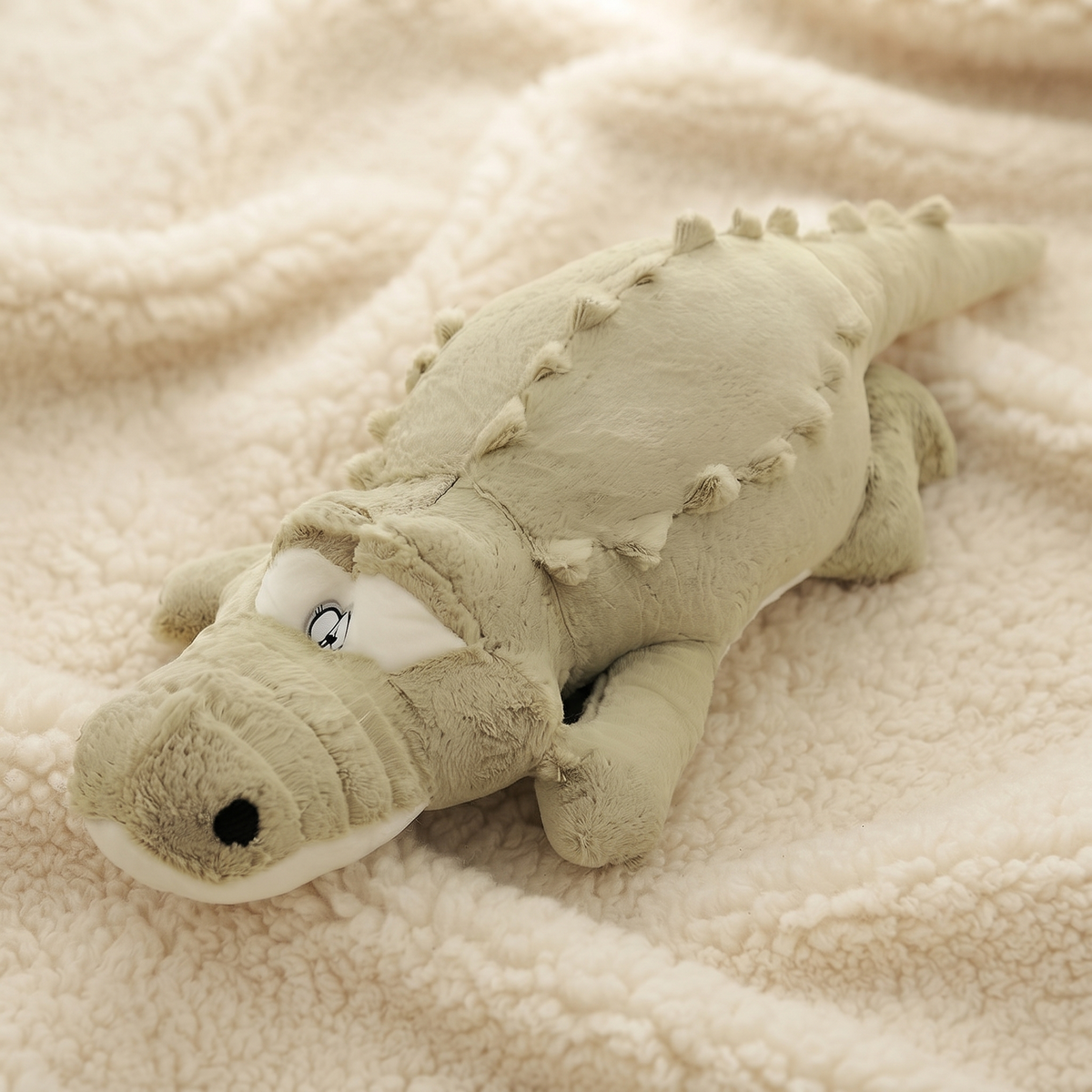Peluche Crocodile Oreiller Douce - Détail matière