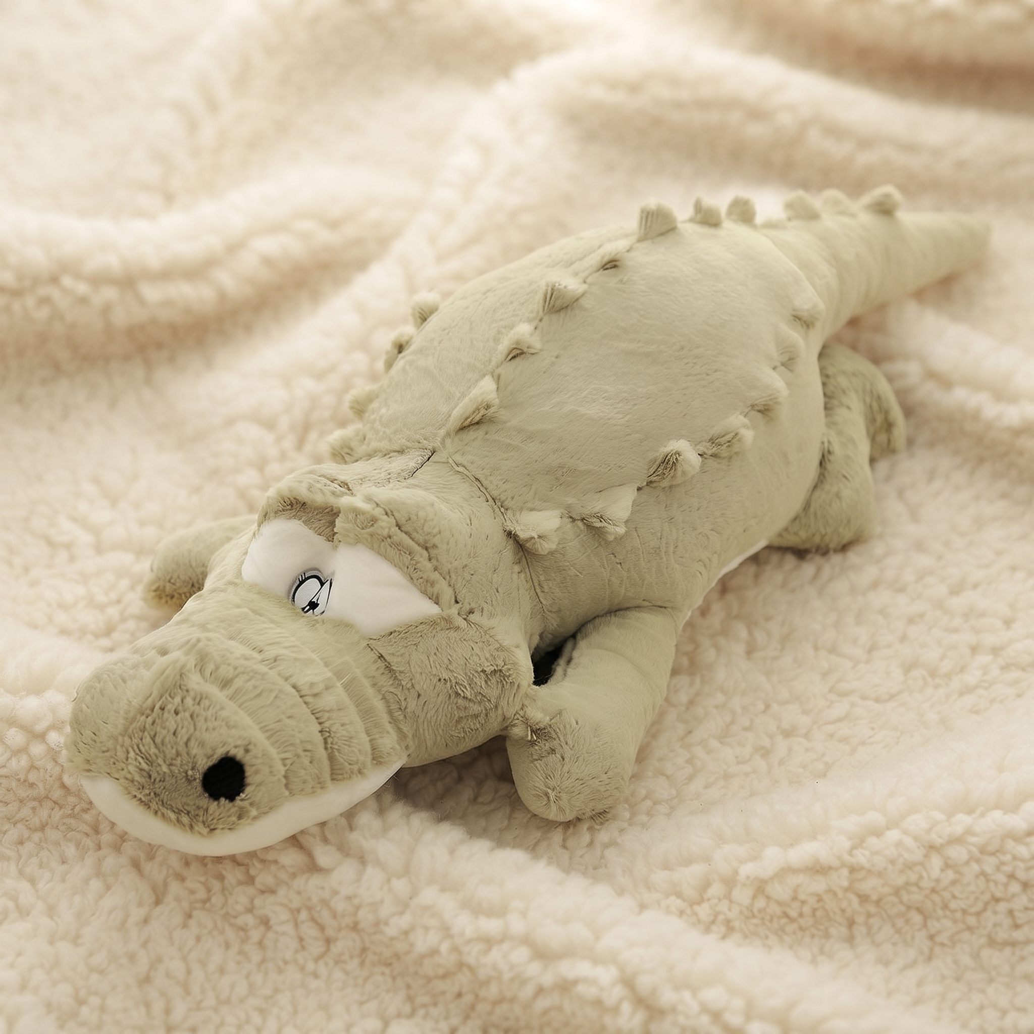 Peluche Crocodile Oreiller Douce - Détail matière