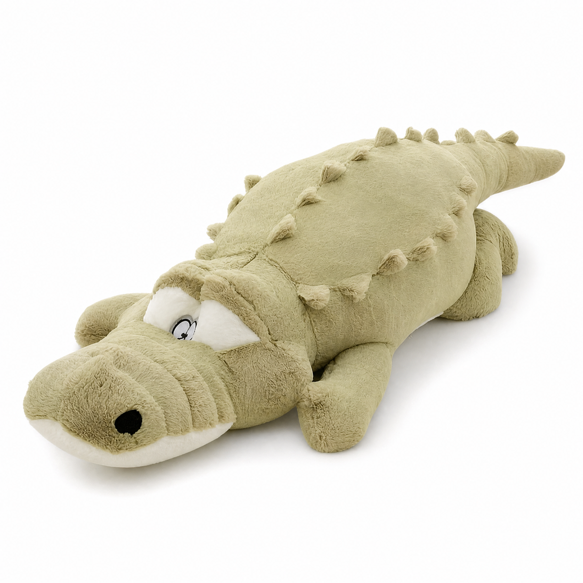 Peluche Crocodile Oreiller Douce - Fond blanc frontal