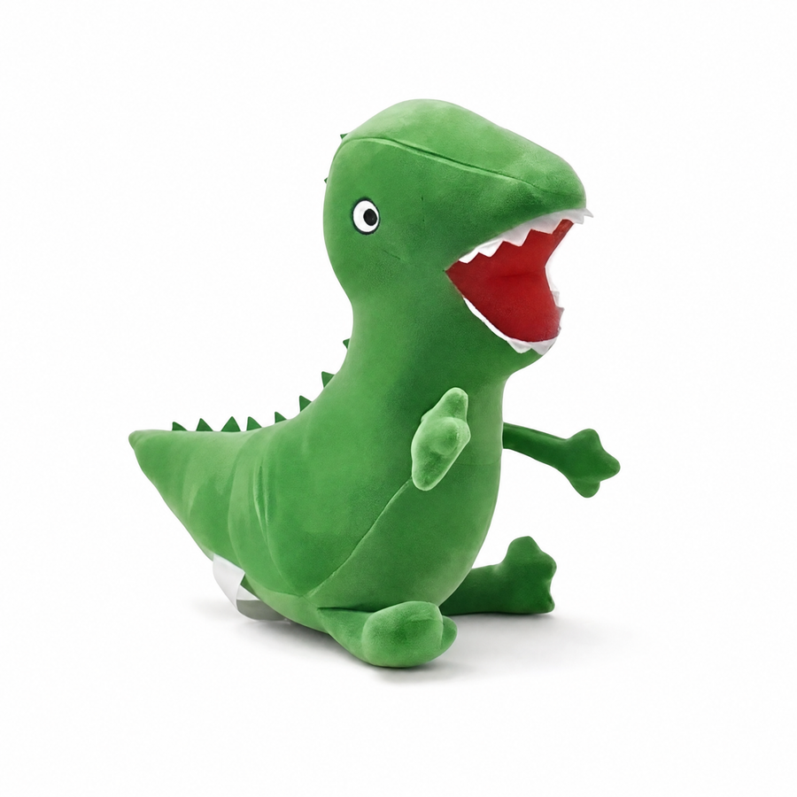 Peluche Dinosaure Vert George Pig 19cm - Fond blanc frontal