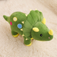 Peluche Dinosaure Verte Tricératops Toute Douce - Detail matière