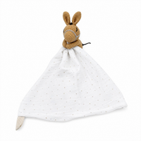 Peluche doudou plat tête cheval pour bébé - Blanc